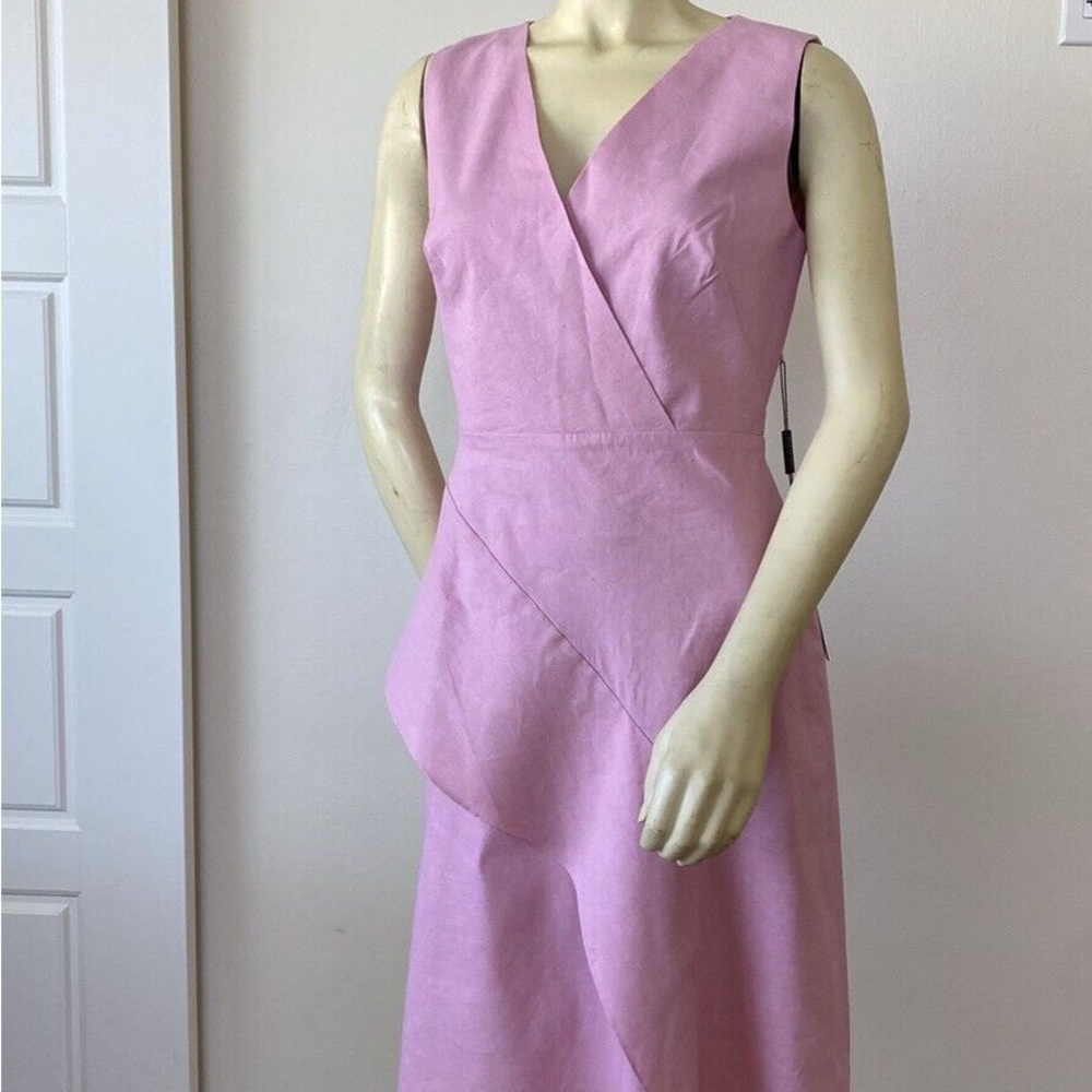 Elie Tahari Asymmetrical Blush Dress